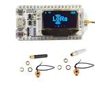 Макетная плата Lora с OLED-дисплеем 0,96 дюйма ESP32, Wi-Fi, Bluetooth, приемопередатчик SX1276 868 МГц915 МГц IOT с антенной