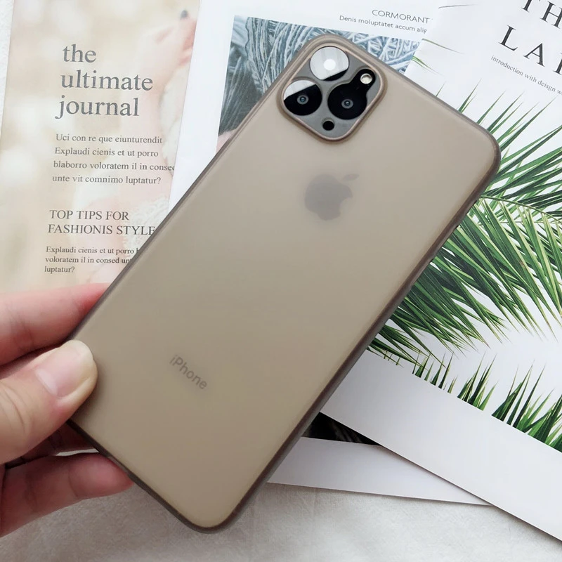 Ультратонкий матовый прозрачный чехол для телефона s для iPhone 6 6S 7 8 Plus XR X XS 11 Pro Max чехол Роскошный 0,3 мм чехол для телефона