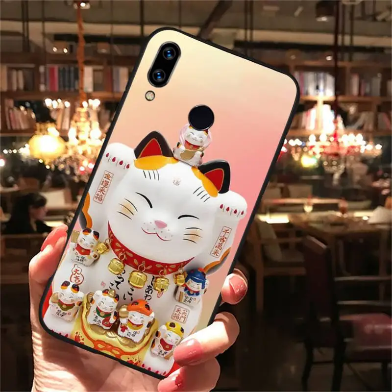 

Beckoning cat japanese style Phone Case For Xiaomi Redmi note Mi Huawei honor P smart 8 9 10 S T 20 30 40 lite Pro x