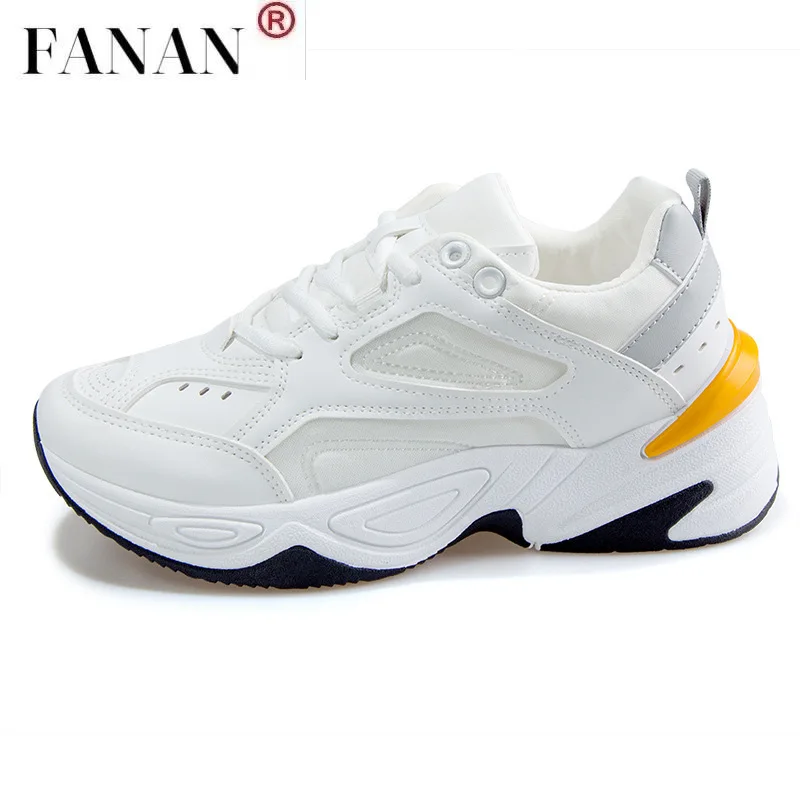 

White Running Shoes Women Heels Wedge Casual Sneakers Woman 2021 Fashion Women Sneakers Platform Shoes Ladies Baskets Breathable