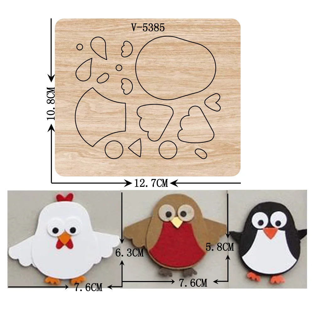 

Новые деревянные штампы совы для скрапбукинга разных размеров V-5385