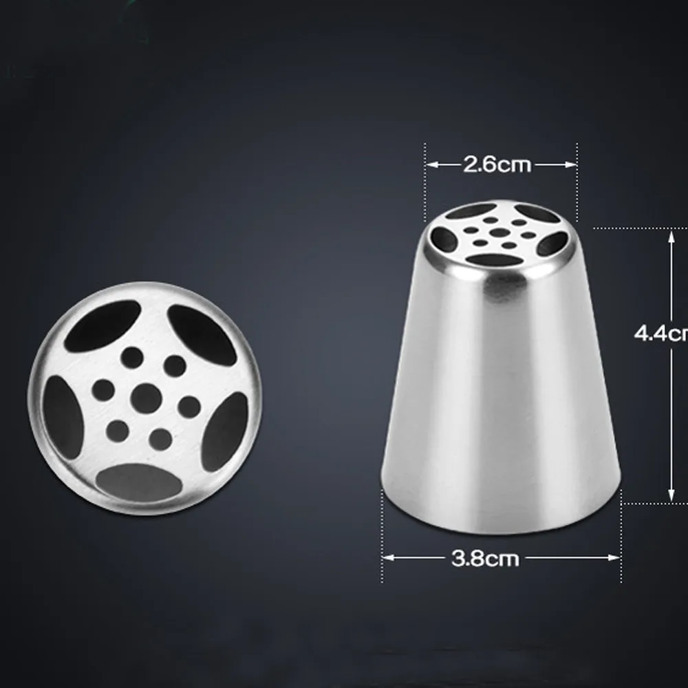 Русский шаровой фонарь из нержавеющей стали 7 шт. насадки для цветов помадки