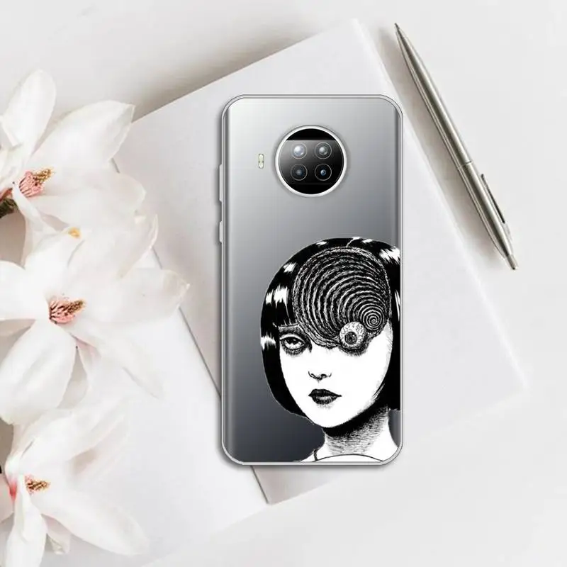 

horror Tomie Junji Itou Phone Case Transparent for Xiaomi mi note 10 8 9 t HUAWEI p30 40 11 Samsung S 8 9 10 20 pro lite
