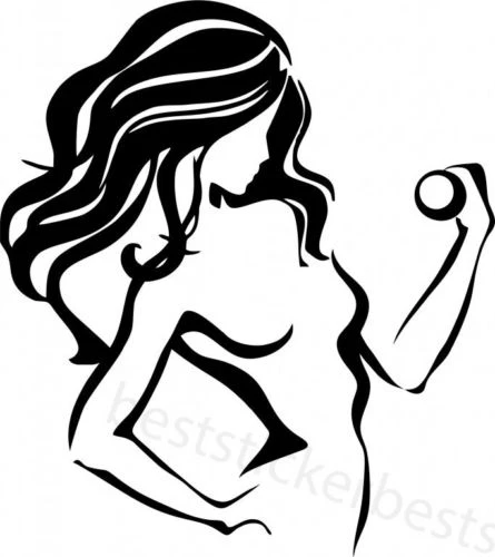 

Наклейка на окно бампер для фитнес-девушки наклейка для ноутбука Виниловая наклейка