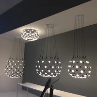 modern led pendant lights lighting black chess pieces pendant lamp for hotel lobby suspension exhibition hall model hanging lamp