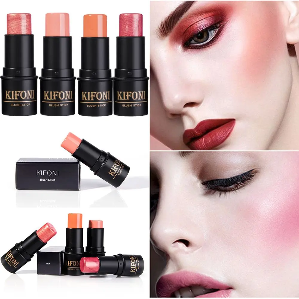 4 цвета Запеченные Румяна Косметические румяна Палетка корректоров лица крем для