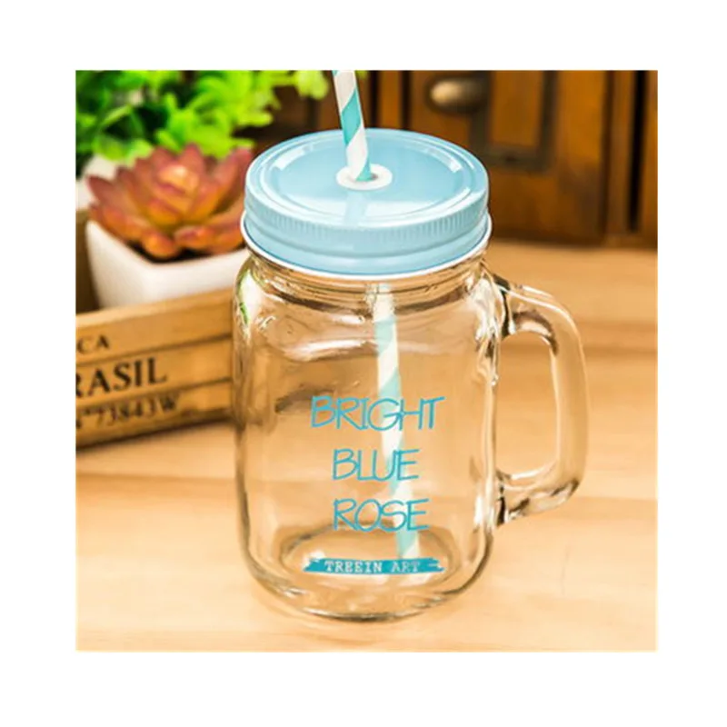 Новинка 450 мл стеклянная бутылка с красной ручкой шелковая ручка для экрана чашка