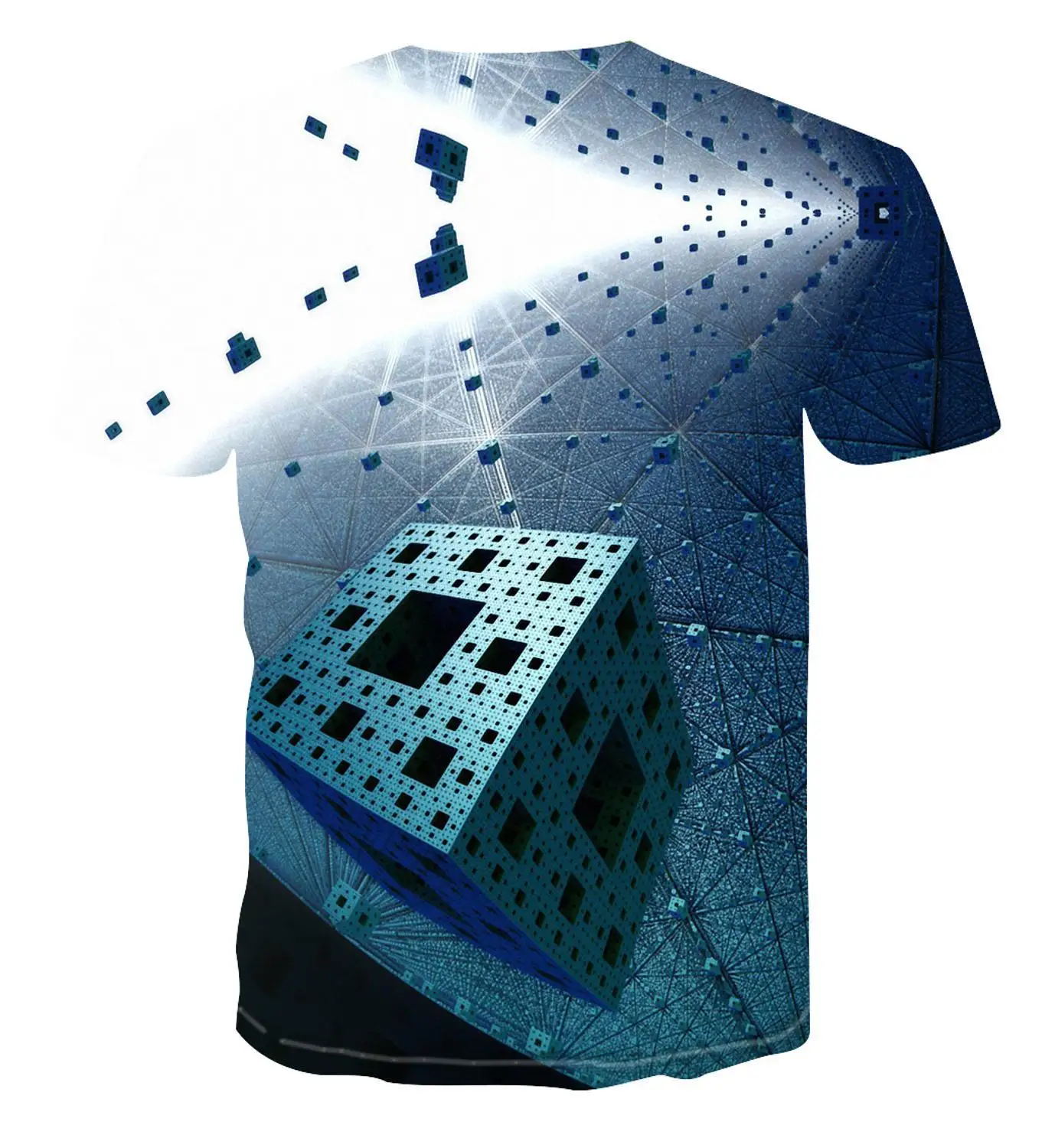 

2020 Hot New Fashion T -Shirt Geometric Square T -Shirt Men 'S T -Shirt Simple Color Top 3d Cool Unique Print Men 'S Top