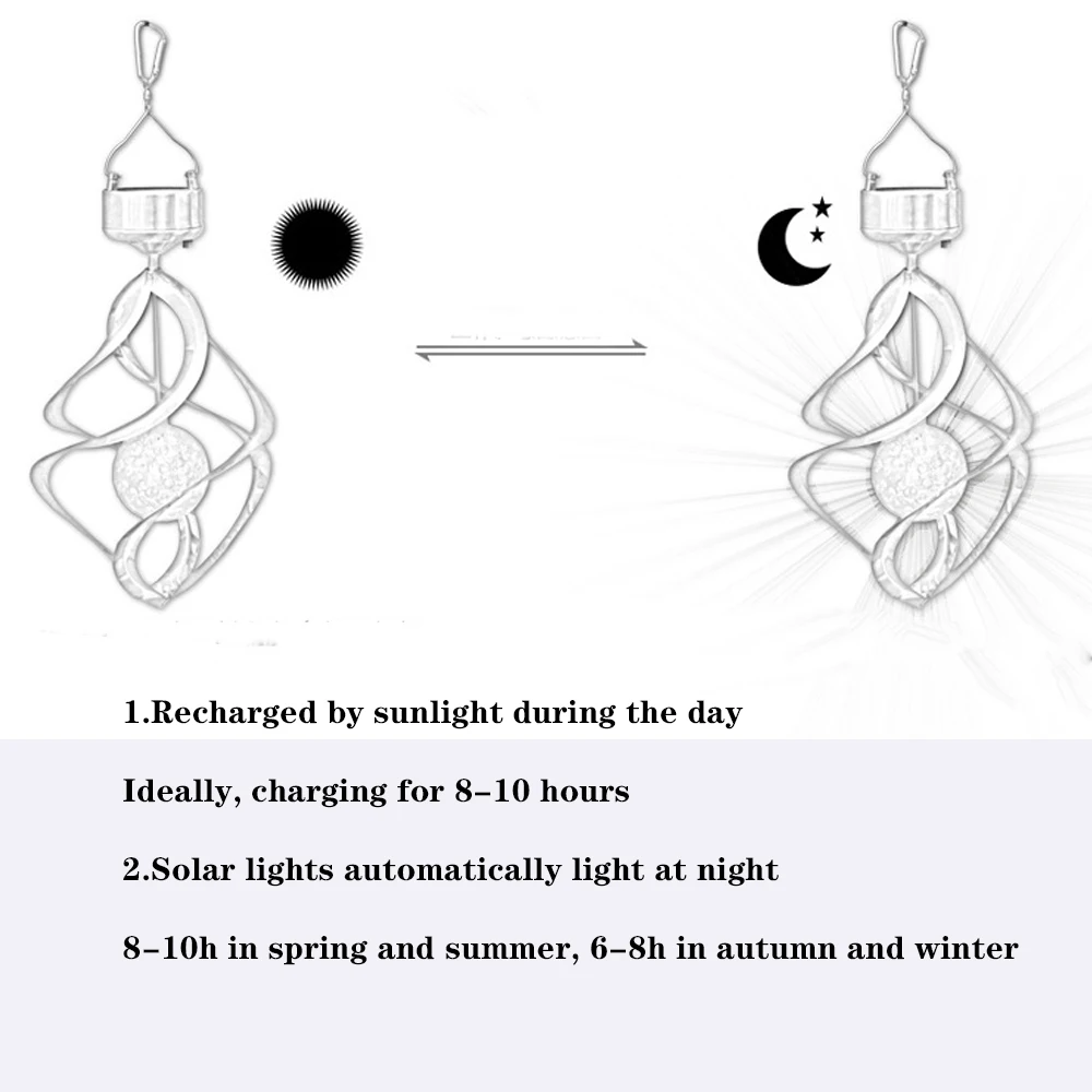 Солнечный ветряной свет солнечный светильник с музыкой домашний садовый на