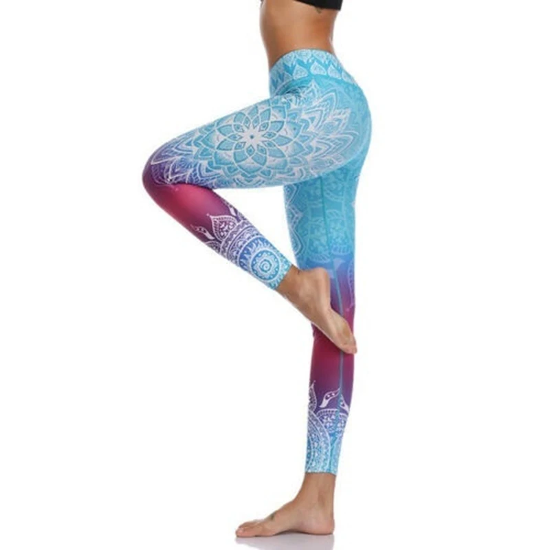 

Women's sexy leggings digital geometric 3D printing hip-lifting elastic high waist