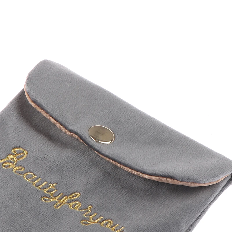 

Women Velvet Soft Small Cosmetic Bag Hasp Girl Lipstick Bag Sanitary Pads Organizer Pouch Travel Makeup Bags Mini Beauty Case