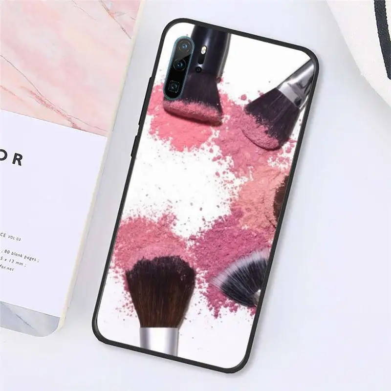 

Beautiful girl's makeup brush painting Phone Case For Huawei P9 P10 P20 P30 Pro Lite smart Mate 10 Lite 20 Y5 Y6 Y7 2018 2019