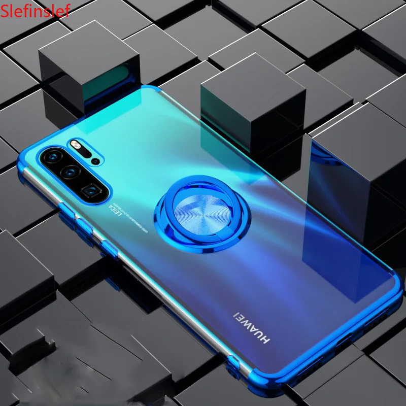 Чехол для Huawei Mate 30 P30 Pro Lite P20 Nova 5Z 5T 5i 4e P Smart Y7 Prime Y6 Honor 9X 8X V30 20i магнитный кольцевой