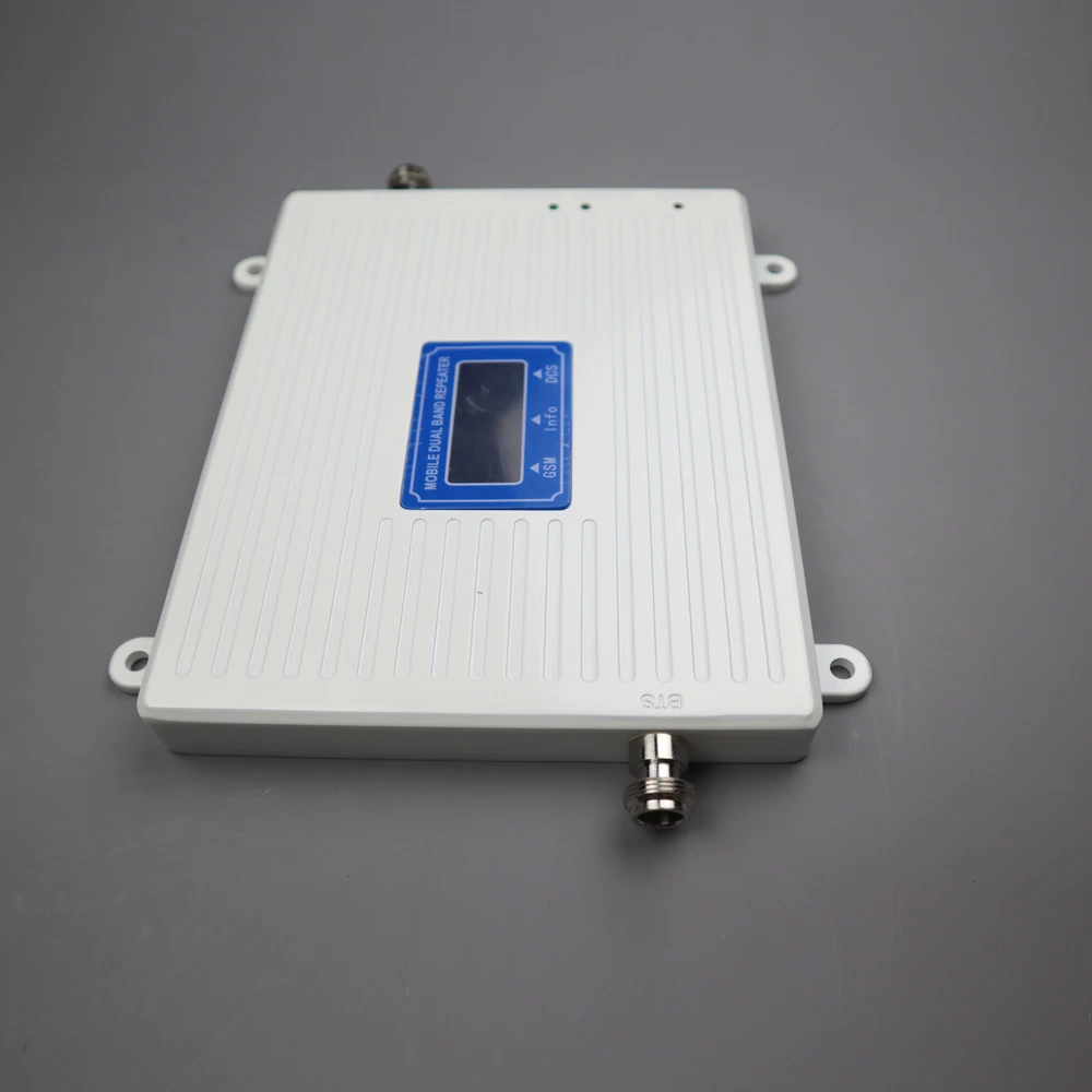 

ZQTMAX Dual Band 900 1800 signal booster 2g 4g Cell Phone Signal Amplifier 70dB lte data with 12dBi antenna