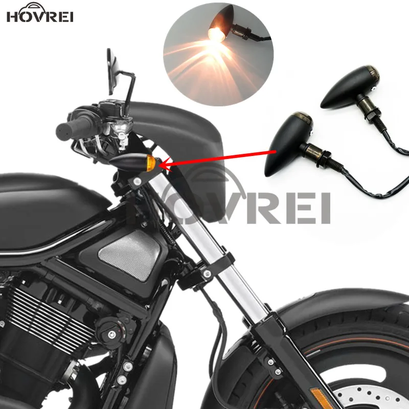 1 пара световой сигнал поворота для мотоцикла harley Bobber Chopper Honda|matte|matte matte |