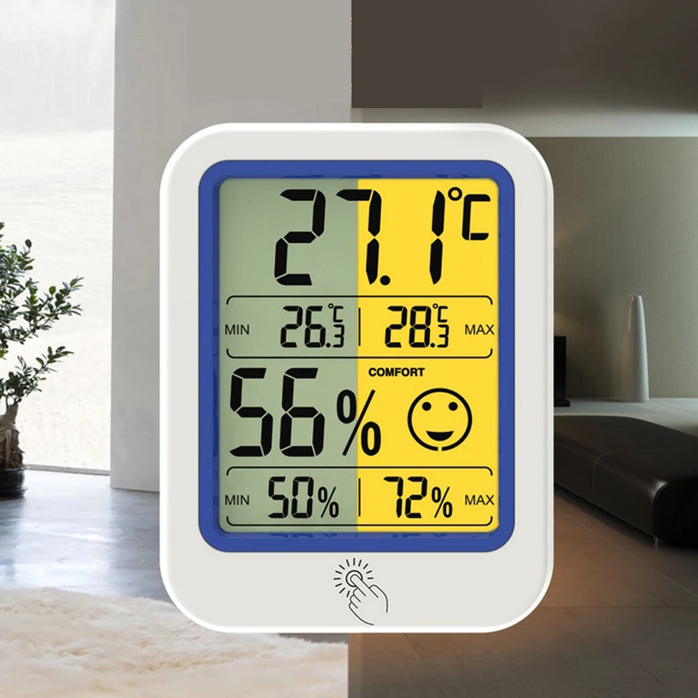 lcd electronic digital temperature humidity measuring meter thermometer hygrometer backlight home indoor weather station free global shipping