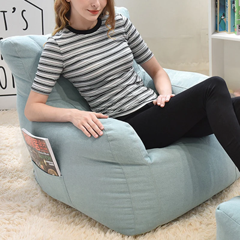 Bean сумка чехол на стул сидение шезлонг Beanbag диван мебель для гостиной без наполнителей ленивые стулья мешок бобов диван кровать Pouf Puff