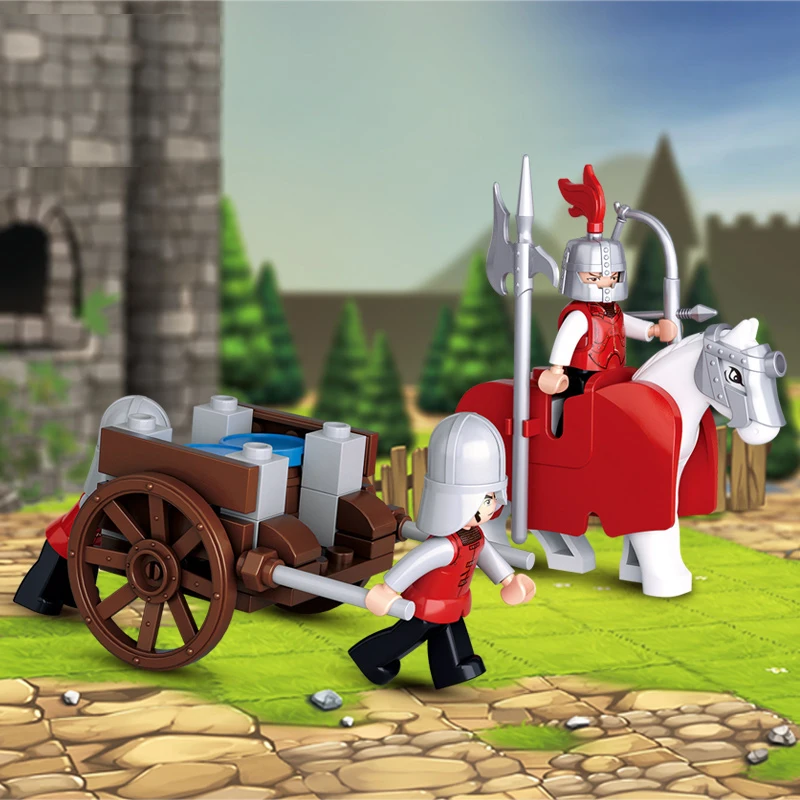 Средневековый замок Рыцари станция водоснабжения багажа переводная 237 шт.