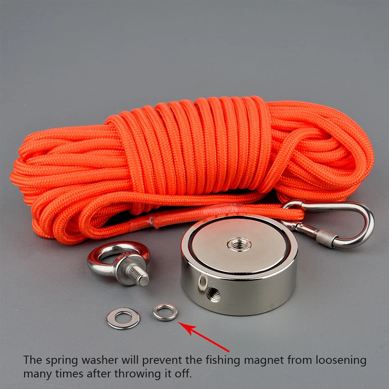 Двухсторонний 300 кг Imane супер мощный высокий магнит магнитный рыболовный Aimant