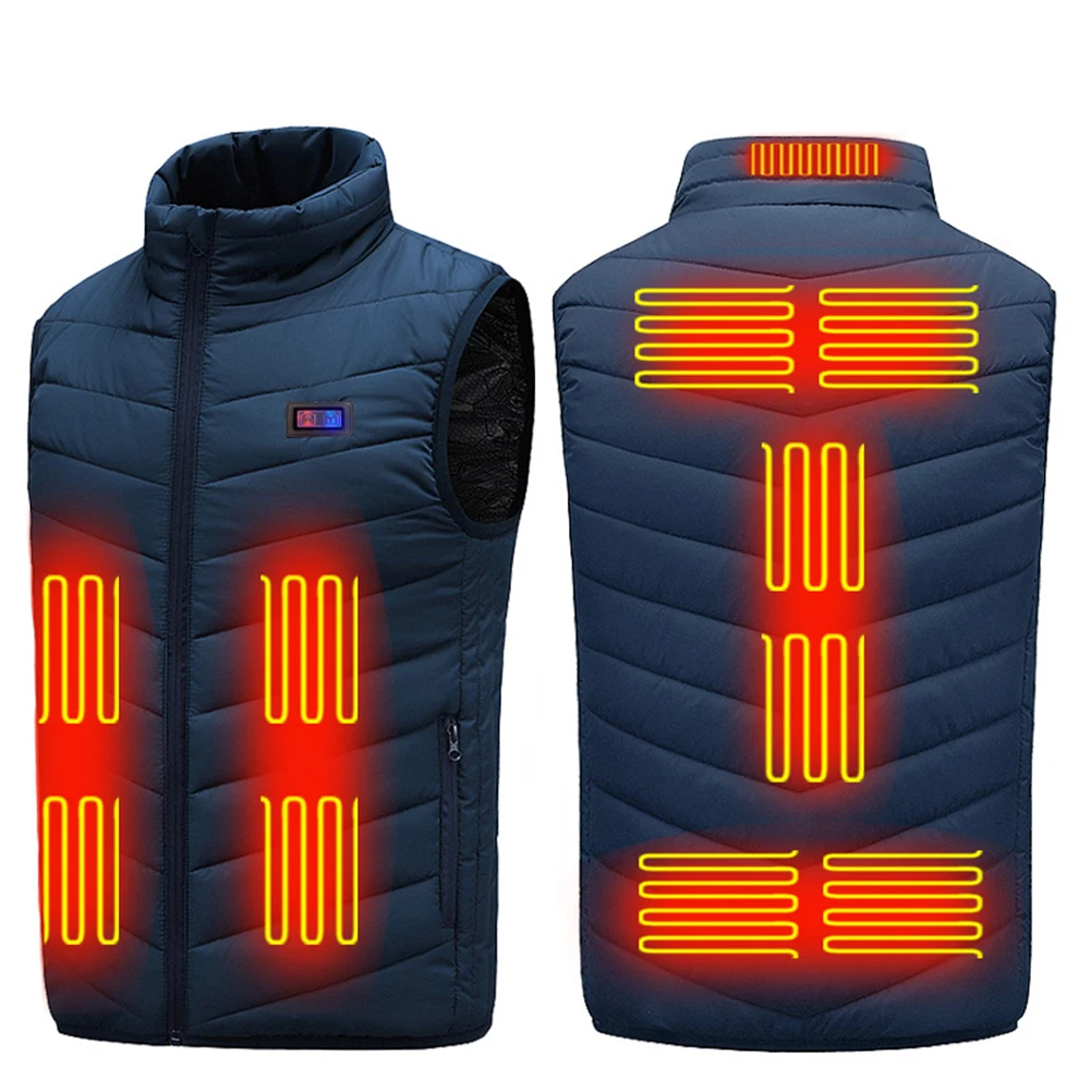 

Adult 11-Place Smart Electric Heated Vest Winter Thermal USB Heating Jacket