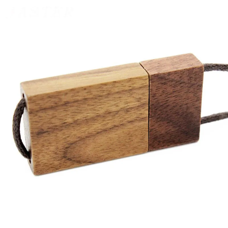 JASTER из натурального дерева орех usb+ Свадебная подарочная коробка usb флеш-накопитель 4 ГБ 8 ГБ 16 ГБ 32 ГБ 64 ГБ usb флешка - Цвет: Walnut usb