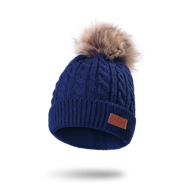 Новое поступление от 1 до 4 лет зимняя шапка для маленьких девочек и мальчиков