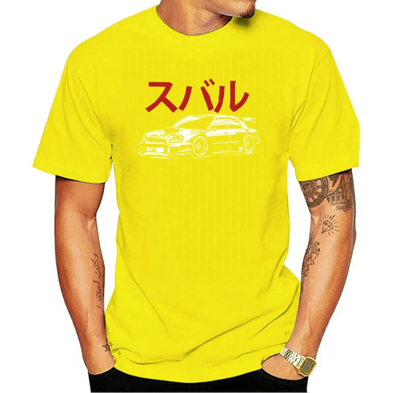 

Tops Summer Cool Funny Japanese Car WRX STI Japan Style T-Shirt Summer Tee Shirt