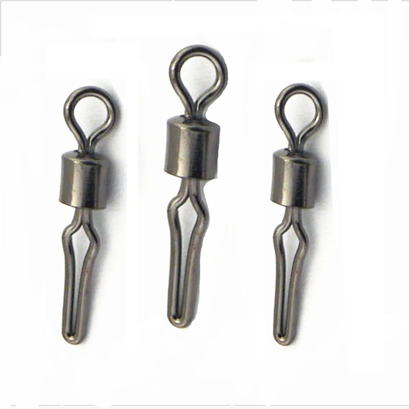 50 шт./лот рыболовный Поворотный соединитель крючка из нержавеющей стали