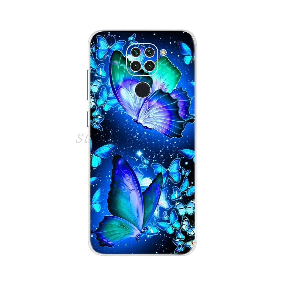Чехол-накладка для Xiaomi Redmi Note 9 Pro силиконовый с сердечками мягкий | Чехлы