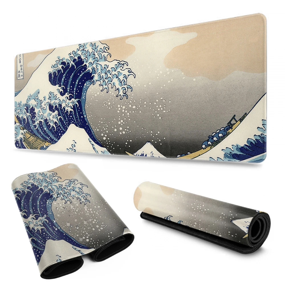 

80x30cm Simple Landscape Mouse Pad Lock Edge Game Desk Pad Computer Gift Desk Pad Kawaii Mouse Pad Deskpad Home Decor Desk Mats