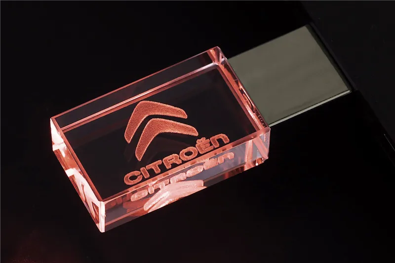 JASTER citreon crystal+ metal USB flash drive pendrive 4GB 8GB 16GB 32GB 64GB 128GB External Storage memory stick u disk