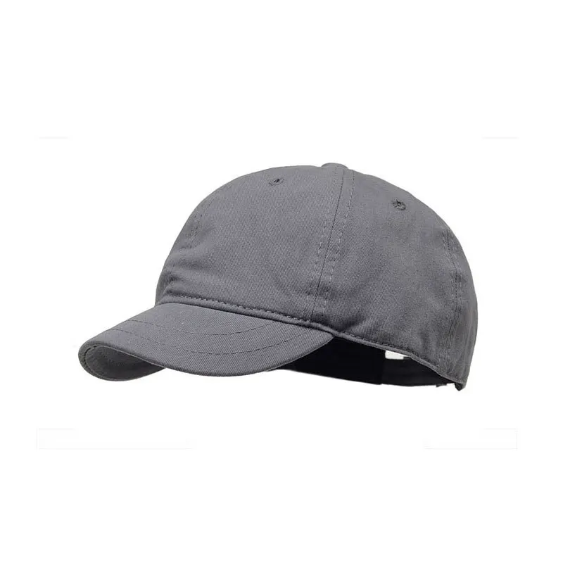 grey Высокое качество унисекс хлопок открытый короткий край бейсбольная Кепка Snapback модные спортивные шапки для мужчин и женщин Кепка - Цвет: grey
