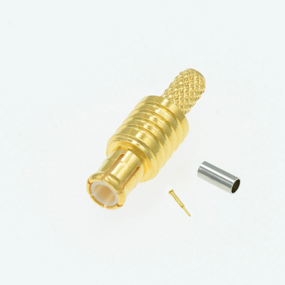 

10 шт. MCX Штекерный обжимной соединитель RG174 RG316 LMR100 RF
