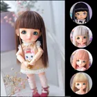 Парик для шарнирной куклы, 13, 14, 16, 18, 112, sd, из термостойкого волокна, длинные прямые волосы