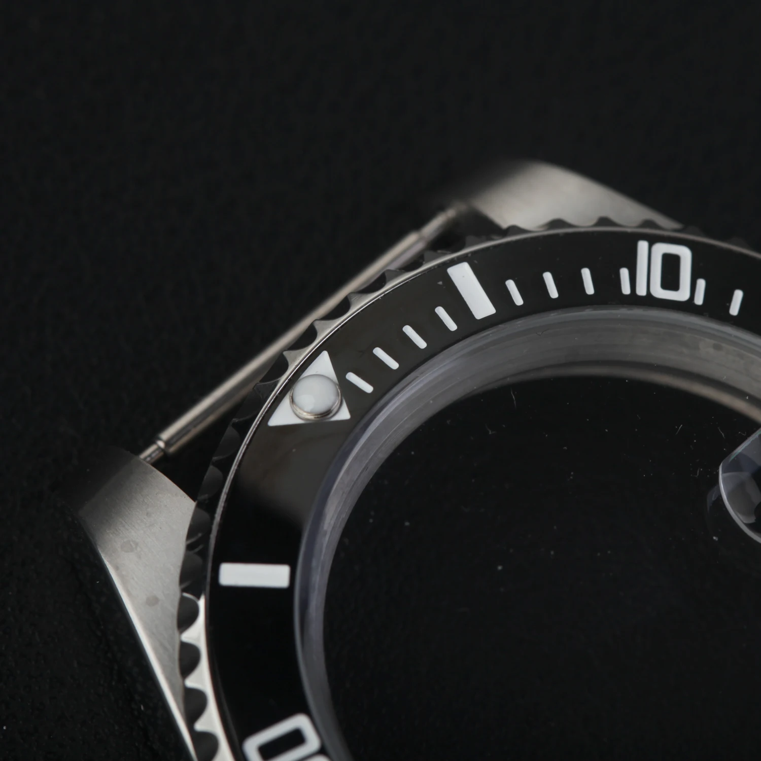 submariner style 40mm 316L stainless steel no logo WATCH CASE for 28.5mm dial 2836 8215 2813 watch case movement sapphire face