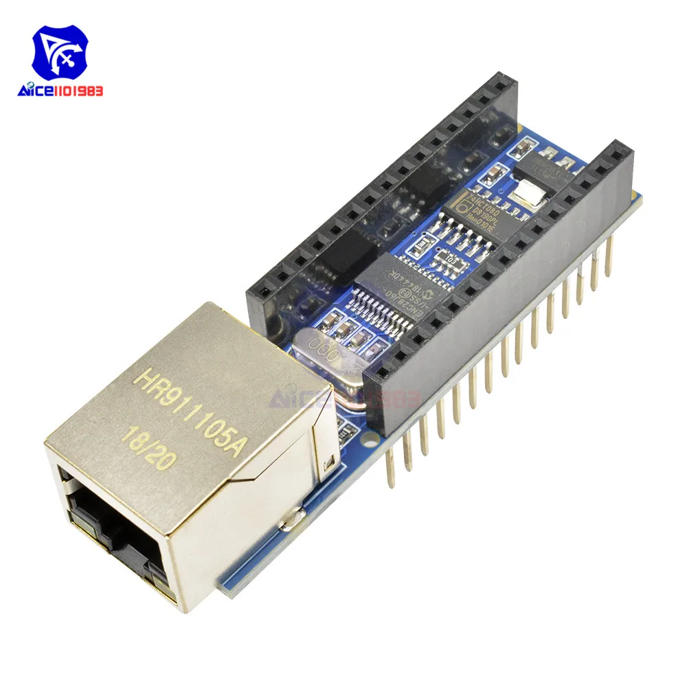 Diymore ENC28J60 Nano V3 Ethernet экран микрочип HR911105A веб-сервер модуль плата для Arduino |
