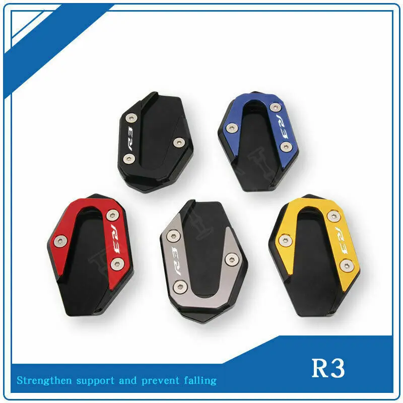 

For YAMAHA YZF-R3 Motorcycle CNC Non-Slip Side Kickstand Stand Extension Plate