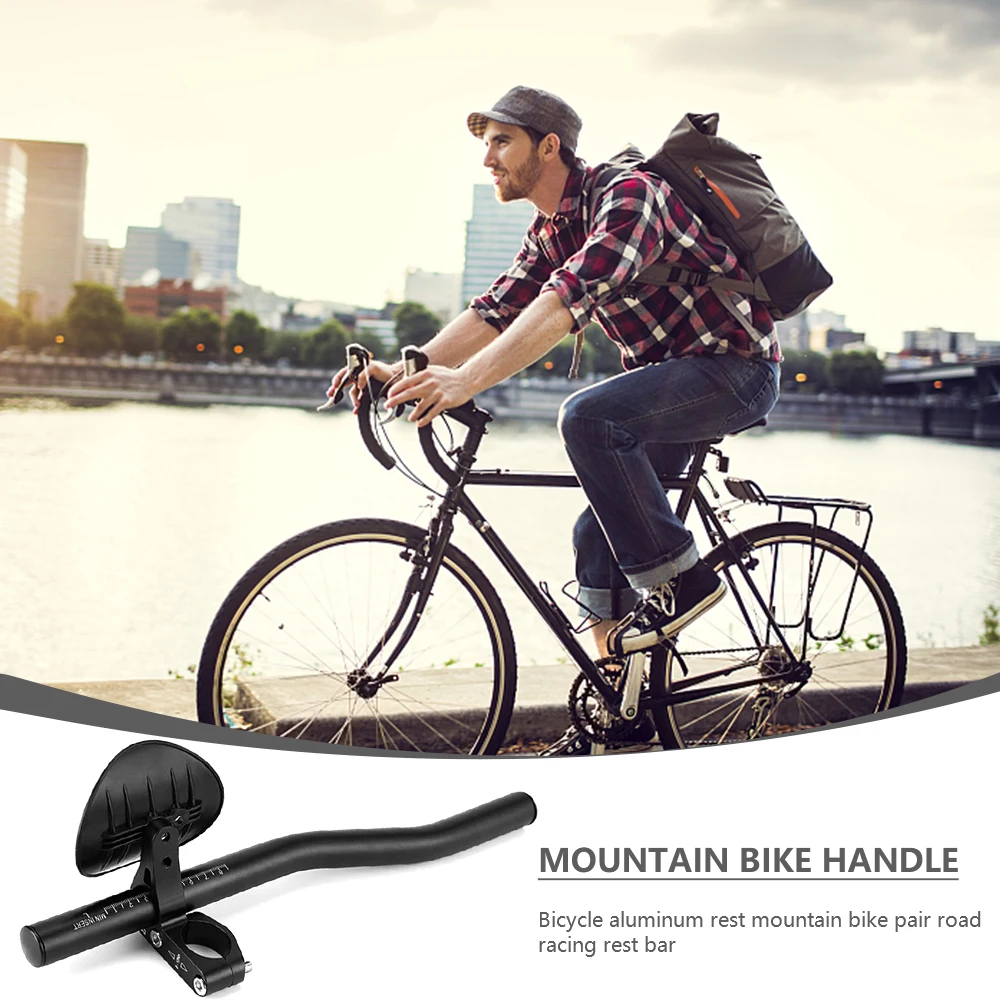 

1 Pair Bike Rest Handlebars TT Arm Rest Handlebar Aero Bars for Racing Cycling Long Distance Riding
