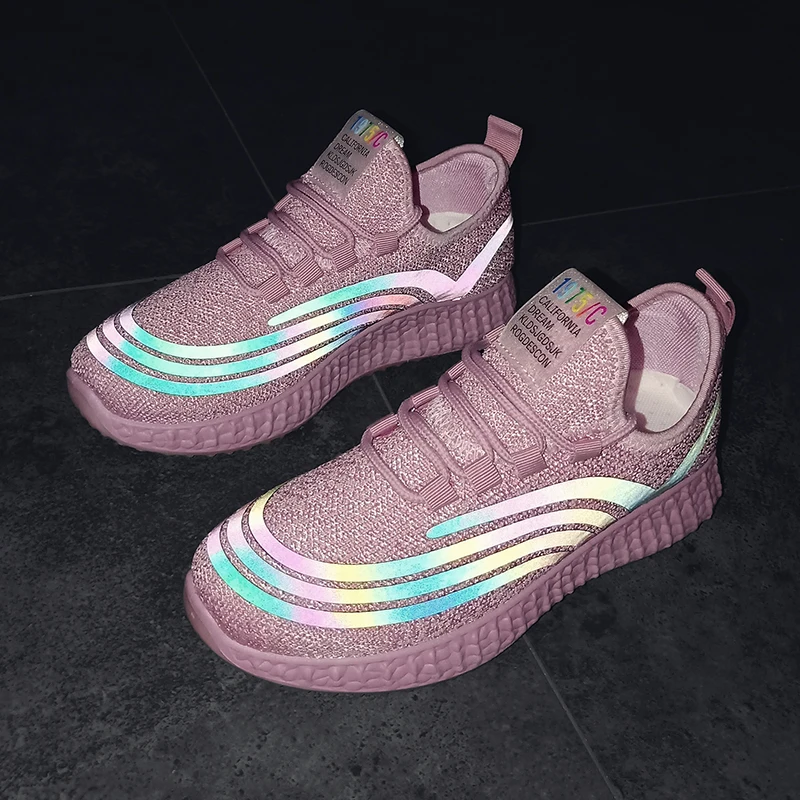 Женские кроссовки со вспышкой повседневная обувь для улицы прогулочная отдыха |