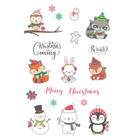 daboxibo christmas animals clear stamps mold for diy scrapbooking cards making decorate crafts 2020 new arrival
