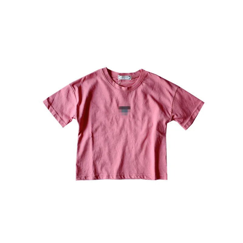 

Parent-child summer new bottoming clothing red the Korean version of children's same net with cartoon short-sleevedT-shirt