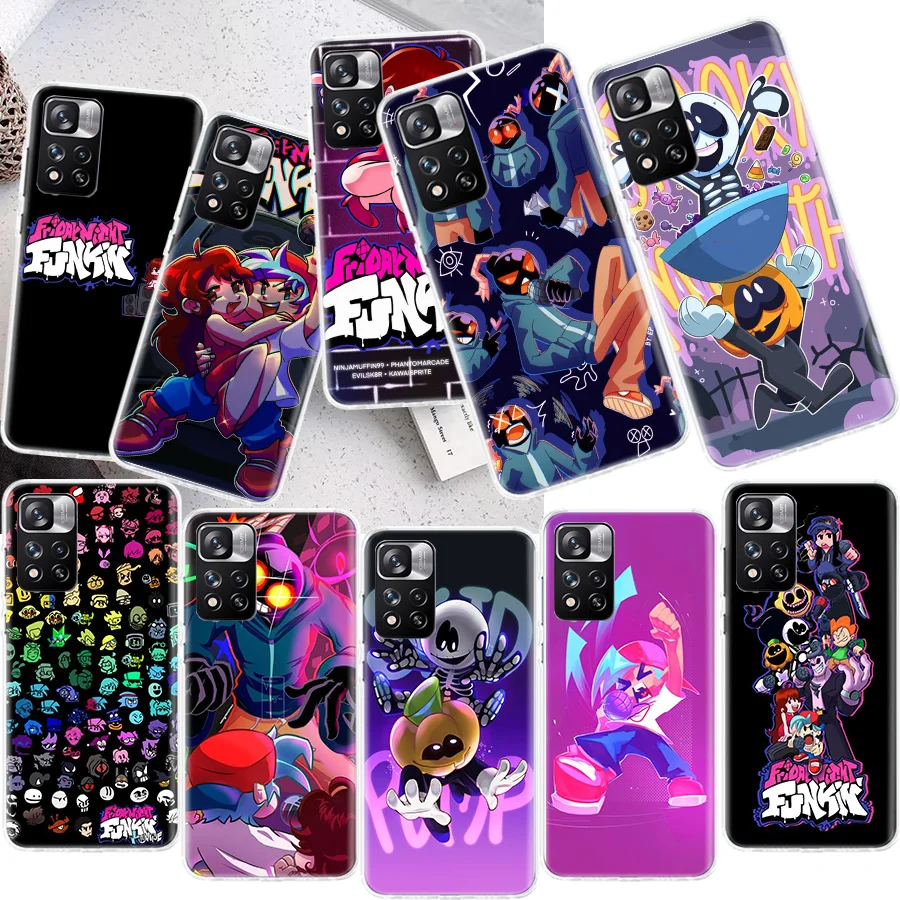 Чехол Funkin для телефона с надписью «пятница ночь» для Xiaomi 13 Mi 11 10 Ultra 12 Lite 5G 12X 12T 11i 10T 11T Pro 9 9T 8 6X 5X, мягкий чехол
