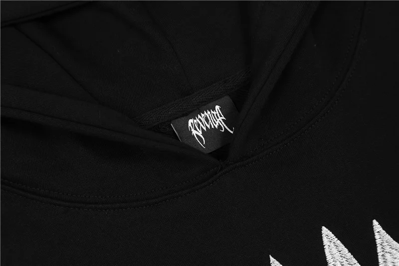 Толстовка с принтом мести для мужчин и женщин Свитшот в стиле оверсайз вышивкой