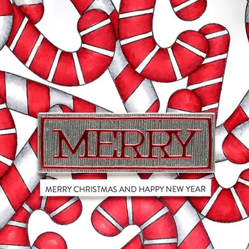 Новый металлический Трафаретный вырубной штамп резки веселый письмо Скрап