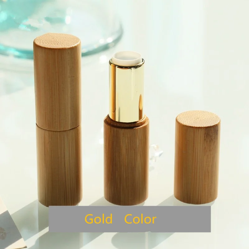 

Bamboo Package Bottles 6/10/20/30/50pcs 12.1mm Topper Lipstick Tube Bamboo Lip Balm Tube Convenient Travel Bottles Lipgloss tube