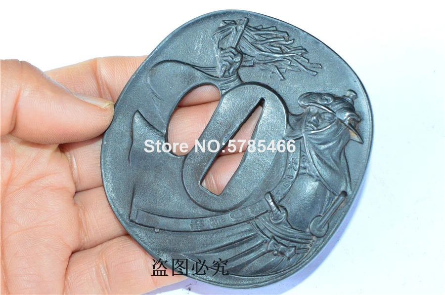 Редкий набор самурайский Железный стальной кожух Tsuba Menuki Fuchi Кашира для японских