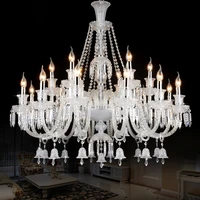 european crystal chandelier candles living room lamp restaurant lights atmosphere hotel duplex house chandelier luxury villalamp