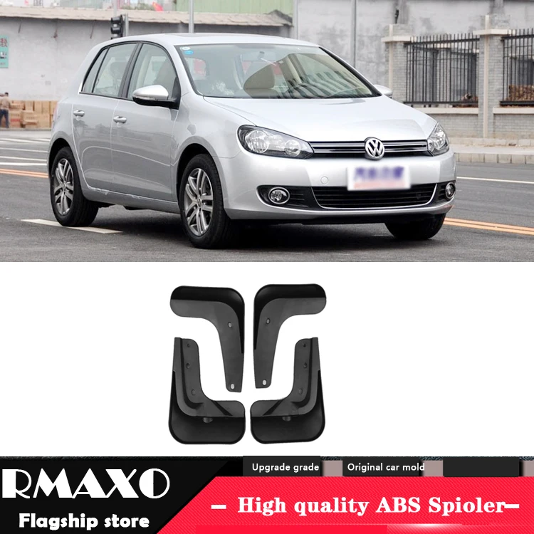 Защитные козырьки для передних и задних колес GOLF 6/MK 6 2009-2012, модифицированные с цветными передними и задними козырьками.