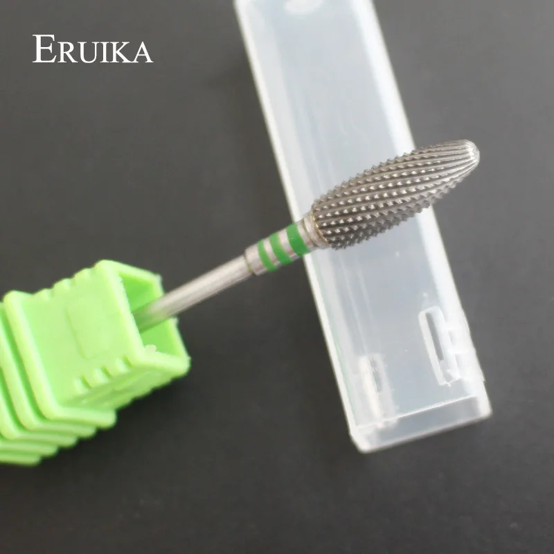 Eruika 1 шт. Вольфрам карбида ногтей Бурильное сверло Инструменты для ногтей Измельчители электрические маникюрные дрель удалить Гели для ногтей Польский аксессуар