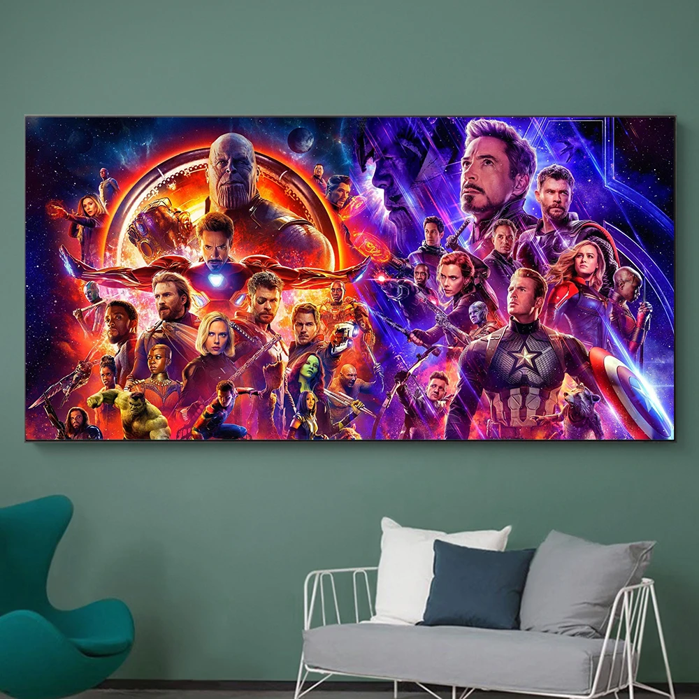 

Avengers Endgame Marvel Movie Posters Modern Wall Art Print Canvas Painting Living Room Decoration Kids Bedroom Decor Pictures